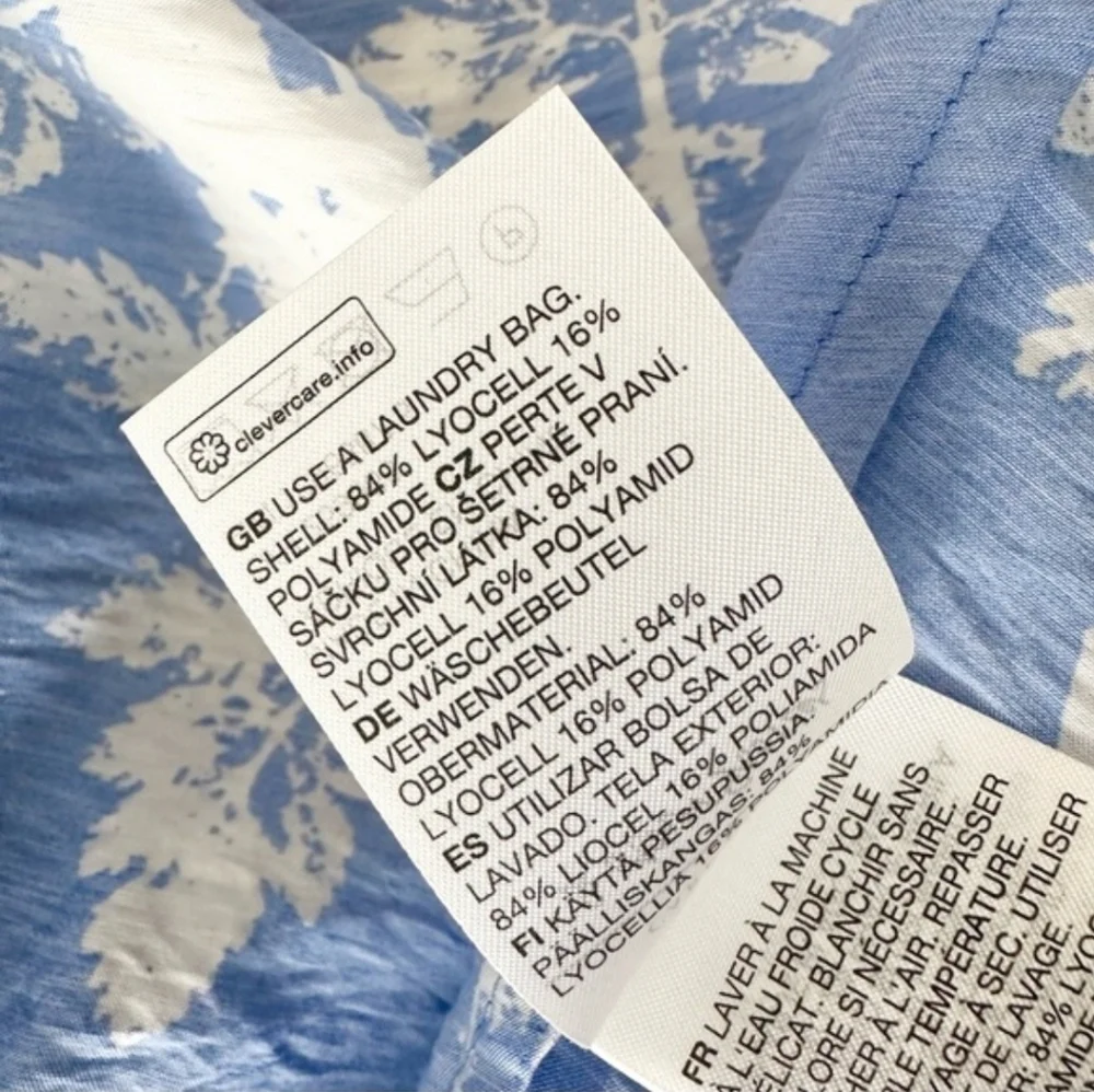 & Other Stories Floral Print Ruffled Midi Dress Tie Neck A-Line - Picture 10 of 11